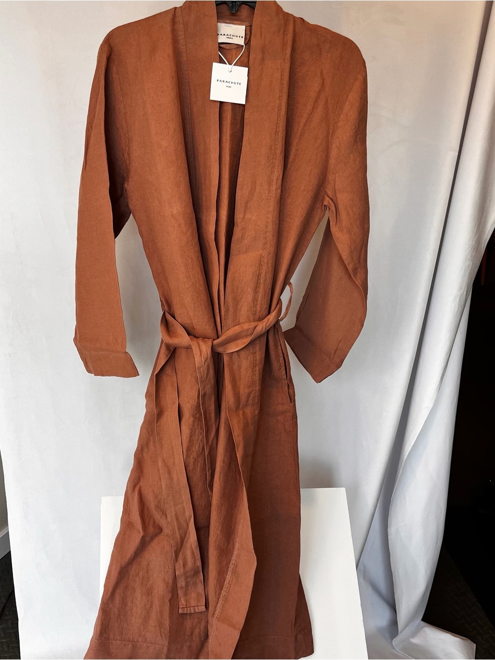 Parachute Clay Linen Robe with Belt- Small (Unisex) from Portugal